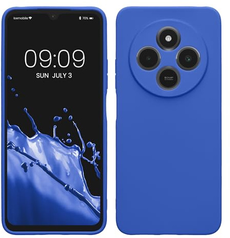 kwmobile Handyhülle für Xiaomi Redmi 14C / Poco C75 Hülle - weiches Handy Silikon Case - Schutzhülle Cover - Baltik Blau