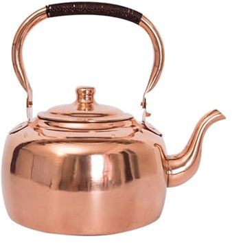 Traditional Coppers Camping Kettles 3Leter Capacity Heat Conductivity Design Handle Induction Stove Friendly