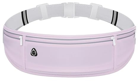 Breathable Concealed Waist Bag Running Waist Pack Invisible Sports Waist Bag for Men and Women Hiking Dogs Walking Reflective Strip Running Bag