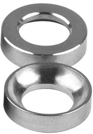 2 pezzi di guarnizione in titanio M6, rondella concava e convessa, distanziale for bulloni di montaggio del gruppo pinza freno a disco MTB(2Concave Titanium)