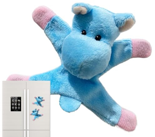 Qurygin Refrigerator Magnets Animals - Soft Plush Magnets Animal Characters for Learning and Play | Decorative Educational Magnetic Toys for Indoor Home School Travel Locker Metal Cabinets