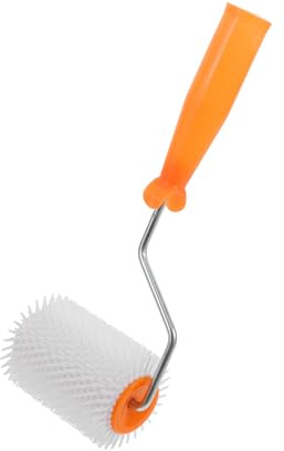 SOIMISS Selbstnivellierender Spiked Roller Zähne Entlüftungswalze für Estrich und Bodenbelag Langlebig Blasenentfernend Vielseitig für Wand Composite Rollers