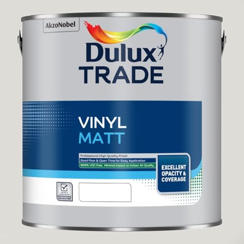 DULUX TRADE VINYL MATT ASHEN WHITE 2.5L