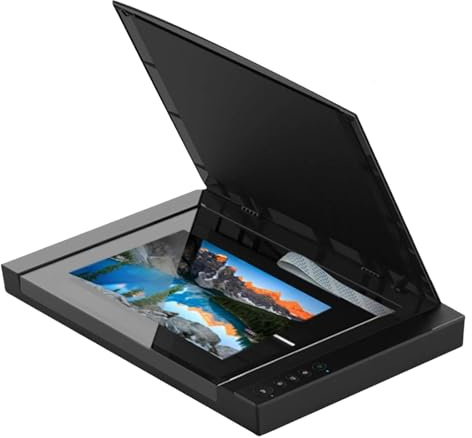 Large Format Flatbed Scanner, 2400 DPI High Resolution Photo & Document Scanner, 12x17 Inch Scans in 4 Seconds for Office and School