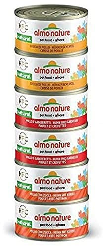 Almo Nature Megapack Katzenfutter nass - Sorten mit Huhn 6er Pack (6x70g)