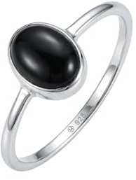 mantraroma 925 Sterling Silber Edelstein Ring Damen - Naturstein handgefertigter Edelsteinschmuck