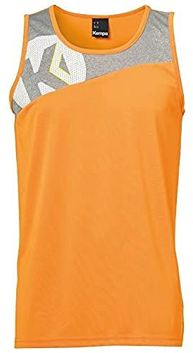 Kempa Herren Herren Singlet Core 2.0 Singlet, Fresh orange/Dark grau me, L, 200310309