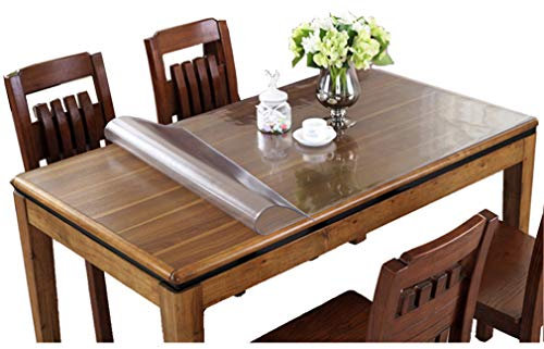 Ever Fairy Protector de Mesa Transparente de 80 x 130cm,PVC Portada de la Tabla,2 mm,para Cocina Comedor Muebles de Madera Cubierta Mantel