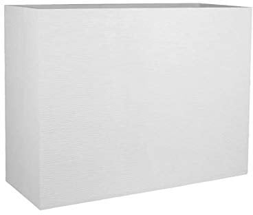 Pot Loft L Graphit - Blanc cérusé - 78.5x29.5x60cm 46L - EDA Plastiques - Intérieur et extérieur