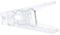 Ogquaton - Lot de 10 Pinces à Linge Transparentes - Coupe-Vent - Anti-Vent - Grande Pince à Serviette antidérapante - Support de Pinces à Linge Durable et Pratique