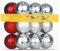 Silber & Rot 8,1 cm große Weihnachtskugeln – Weihnachtsbaumschmuck, Ornamente, bruchsicher, hängende Kugeln für Geburtstag, Halloween, Urlaub, Hochzeit, Dekorationen, Set mit 18 Stück