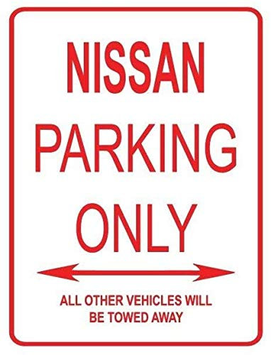 Brandless Nissan Parking ONLY Street Blechschild Metall Poster Vintage Kunst Schild Schilder Hof Garten Tür Cafe Pub Toilette