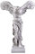 Winged Victory Statue Der Göttin Von Figurine Mit Basis, Handwerk Und Skulptur Kunst Aus Der Skulptur Louvre Möbel Deko Figuren Für Wohnzimmer,Weiß,23cm