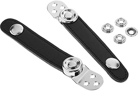 SM SunniMix Balghalter, Balgverschluss für Akkordeon, 7 Cm ~ 8,6 Cm, Schwarzer Balgriemen - Mittenabstand 8,6 cm