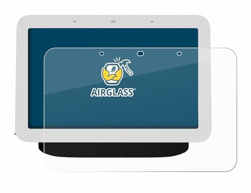 BROTECT Schutzglas für Google Nest Hub 2 Schutzfolie Made in Germany Panzer Folie Glas Displayschutz [Kratzfest 9H, Anti-Fingerprint,Transparent]