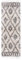 Carpeto Rugs Läufer Teppich Boho mit Fransen - Shaggy Skandinavischer Stil Ethno Muster - Wohnzimmer Schlafzimmer Flur - Weich und Flauschig Hochflor 30 mm ÖKOTEX - Creme Grau 70 x 250 cm