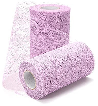 Spitze Tischläufer Tischband Tischdecke Küche Esstisch Dekoration Tischdeko für Hochzeit Geburtstage Tischdekoration Kommunion Weihnachten Herbst Braut & Baby Dusche Tabletop Dekor,Hellblau 15cmx9m