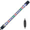 VARMHUS Tauchen Aquarium Licht,Aquarium LED Beleuchtung mit Timer Auto On/Off Dimm-Funktion,3 Lichtmodi Dimmbar,10 Helligkeitsstufen optional&3Stufen der Zeitschleifenfunktion 30LEDs-RGB 28cm