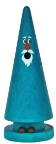 Crottendorfer Räucherkerzen - Räucherfigur/Räuchermännchen - Ziegenbeine - Motiv: Waldi Winter - 13 cm - Made in Germany