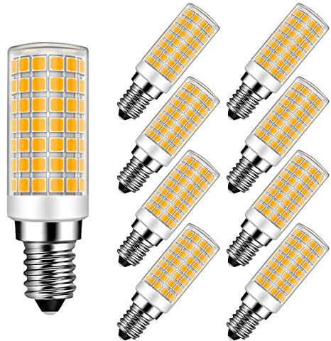 MAYCOLOR E14 9W LED Glühbirnen Ersetzt 75W, 750 Lumen, Warmweiß 3000K, E14 Maiskolben Led Lampe für Innenbeleuchtung Wandleuchte Kronleuchter Deckenleuchte Nicht Dimmbar 8er Pack