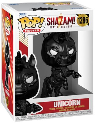 POP Funko Movies: Shazam 2 - Unicorn | Offizielles Superheroes Merch - Vinyl Sammelfigur als Regal Deko - Geschenkidee zum Geburtstag für Fans und Sammler