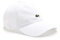 Lacoste Herren Cap RK0491, Männer Schirmmütze,Visor Cap,Oben offen,Tennis,Golf,Regular Fit,Weiß,TU (Einheitsgröße)