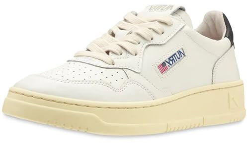 AUTRY Scarpe Sneakers Unisex in Pelle Bianco-Nero AULM LL22 (Numeric_42)