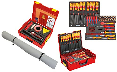 GEDORE Automotive VDE-Werkzeug HYBRID inkl. Ergänzung, 63-TLG, 3/8 Antrieb, universell, Spezialwerkzeug, KL-4600-10 Z