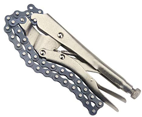 KVSERT 10 inch Chain Vise Clamp Plier Locking Grip Wrench Oil Filter Pipe 16.5 inch Chain Length