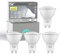 GY GU10 LED Light Sensor Lamp, 5 W Replaces 40W Halogen Bulb, 380lm, 6500K Cool White Bulbs, Automatic On/Off, Beam Angle 120°, Not Dimmable, 4 PCS