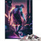 1000 Teile Puzzle Neon-Fußballspieler-Puzzle für Erwachsene Premium-Karton Präzise ineinandergreifende Puzzles eignen Auffälliges Design 1000 Teile (26 x 38 cm)