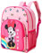 Minnie Mouse Kids Childrens Premium Backpack School Rucksack Travel Bag Boys Girls with side mesh pocket and front zipped pocket