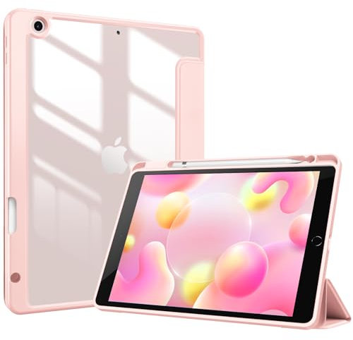 ProCase Hülle für iPad 9./8./7. Generation 10,2 Zoll 2021 2020 2019,Schutzhülle Ultradünne mit Stifteinschub iPad 9/8/7 -Rosa