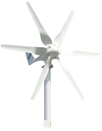 Pale eoliche neratore eolico trifase a energia libera da 1000 W 12 V 24 V 48 V for kit mulino a orizzontale domestico 1KW (Color : White, Size : 48V_1000W)