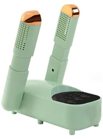 RGYYGR Séchoir À Chaussures Électrique Séchoir Réglable Séchoir À Bottes W / 30/60 / 120 / 180Min Minuterie Pied Séchoir À Chaussures Abs Hot Boothine/Green