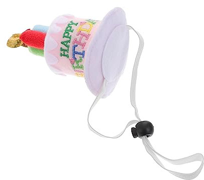 KOMBIUDA Unisex-geburtstagspartyhut Kuchendesign Plüschstoff „happy Birthday“-stickerei Für Erwachsene Jungen Und Mädchen Foto-requisite