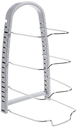 LUJFNRE Organizador de Cocina, Estante de Almacenamiento para ollas, Soporte para Utensilios de Cocina, Tapa de sartén, Soporte para ollas, Accesorios de Cocina