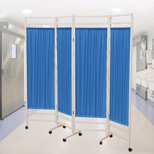 XNYXLPP 4-teiliger, Faltbarer medizinischer Sichtschutz – Raumteiler, mobiler 4-teiliger medizinischer Sichtschutz, Raumteiler, Station/Schönheitssalon (4 Panels 200cm/78.7in Wide)