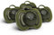 Herobility Gentle Pacifiers – Protective case – BPA-free – Large air vents – 6 – 24 months – 4-pack – Army Green