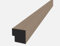 Acoustic Slatted Wall Panel Decorative Slat 3D Timber Oak Natural - 2400mm x 600mm (End Trim Light Walnut 2400x30mm)