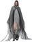 SANSIWU Damen Halloween Zerrissener Hexenumhang Erwachsene Schrecklicher Sensenmann Geist Umhang Mittelalter Renaissance Scream Grim Cosplay Outfits (A-Grau, Einheitsgröße)