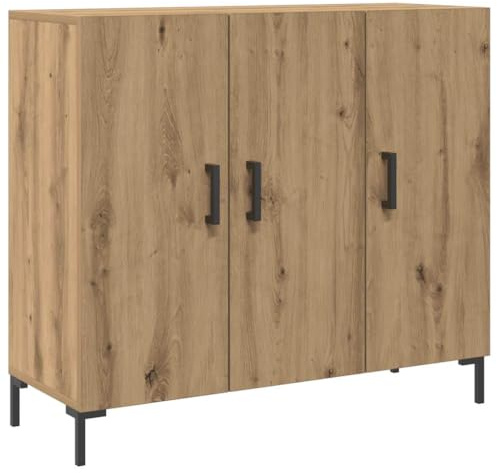 vidaXL Sideboard, Kommode mit Fächern Türen, Beistellschrank für Wohnzimmer Schlafzimmer, Anrichte, Modern, Artisan-Eiche Holzwerkstoff