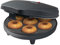 Bestron Donut Maker Im Retro Design, Mini-Donut Maker für 7 Kleine Donuts, Inkl. Backampel & Antihaftbeschichtung, 700 Watt, Farbe: Mattschwarz