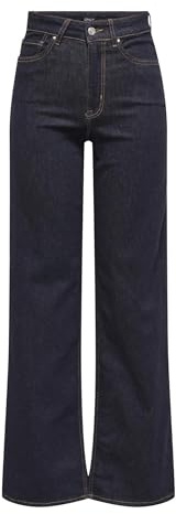 ONLY Female Jeans mit weitem Bein ONLMADISON Hohe Taille Weiter Beinschnitt Jeans