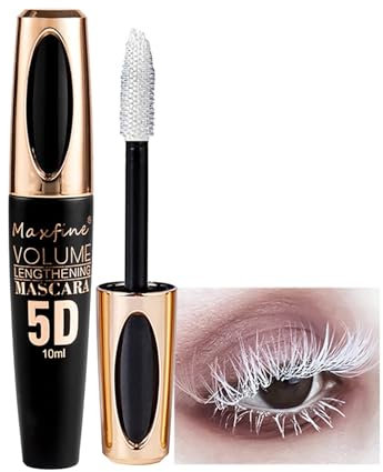 MockTota 5D Wimperntusche Wasserdicht Volumenverstärkend und Krüllend 10ml Vegan und Langzeithaltbar Für Braut Partys Karneval und Bühnenmake-up