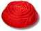 3 PAGEN® Backform Rose Silikon, Premium Kuchen Silikonform mit Rosenmuster, 100% lebensmittelecht, Kuchenform mit Antihaftbeschichtung, Antihaft-Silikon-Backform, spülmaschinenfest, rot