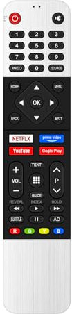 VINABTY Ersatz Fernbedienung Kompatibel mit Metz TV 2MTC6000Z 32MTC6110Z 32MTC6000 42MTC6000Z 40MTC6110Z