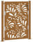 vidaXL Weathering Steel Garden Gate 105x130 cm with Laser-Cut Wave Design - Rust Finish, Lockable, Easy Assembly for Patio and Garden Entrances