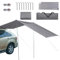 Toldo De Coche Tailgate,Carpa Tailgate Adecuado para Todos Los Modelos De SUV,Carpa Trasera de Coche,Toldo Universal Impermeable para Coche,Autocaravana Toldo Lateral Impermeable (Gris, 300 * 200cm)