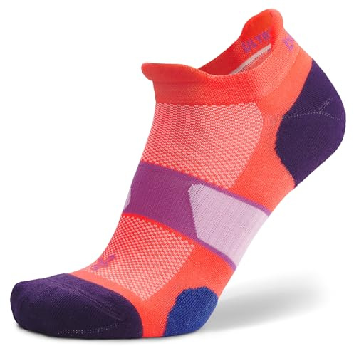 Balega Unisex Ultraglide Cushioning Performance No Show Athletic Running Socks (1 Pair), Orange, Small